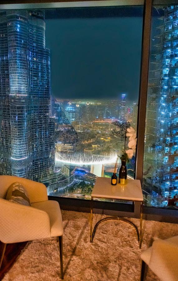First Class 3Br With Full Burj Khalifa And Fountain View Dubai Exterior foto