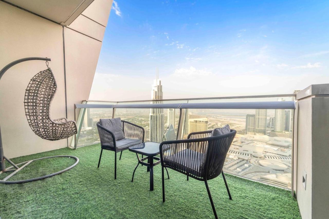 First Class 3Br With Full Burj Khalifa And Fountain View Dubai Exterior foto